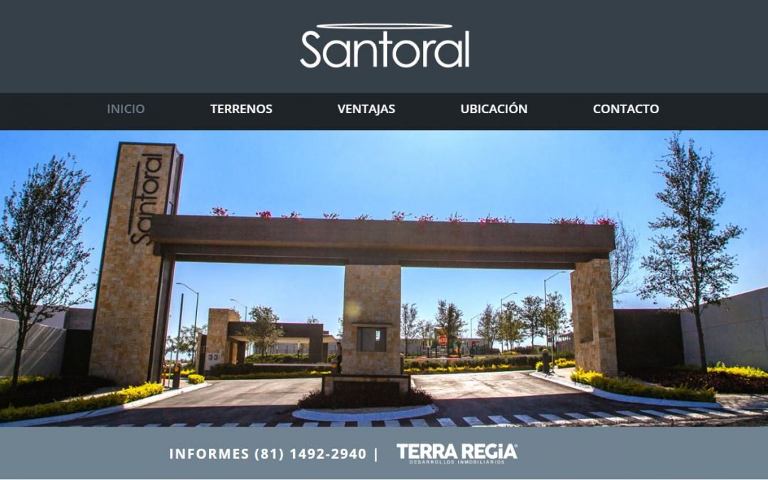 SANTORAL Diseño Web para Fraccionamientos